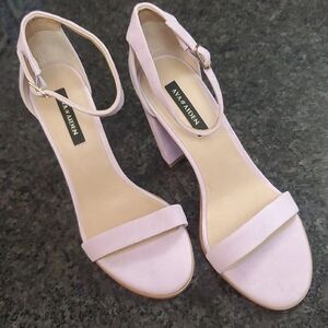 Ava & Aiden Light Pink Block Heels